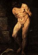 Annibale Carracci Samson imprisoned oil painting artist